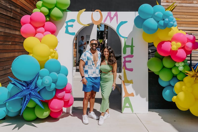 Balloon installation at Ecomchella