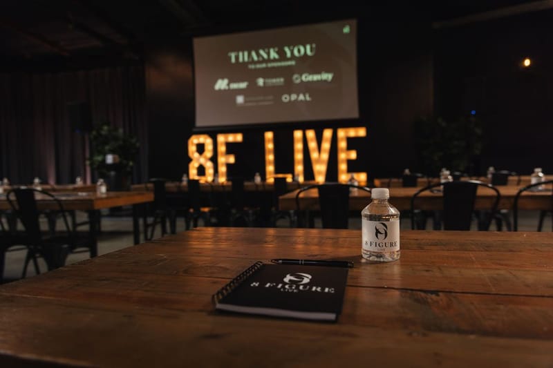Dimensional letters at 8 Figure Live LA